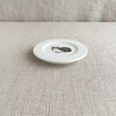サバ白豆皿