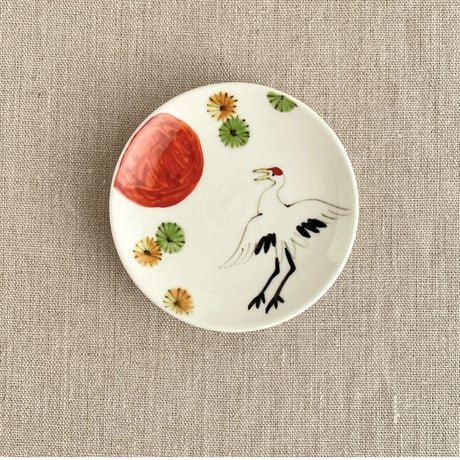 鶴小皿