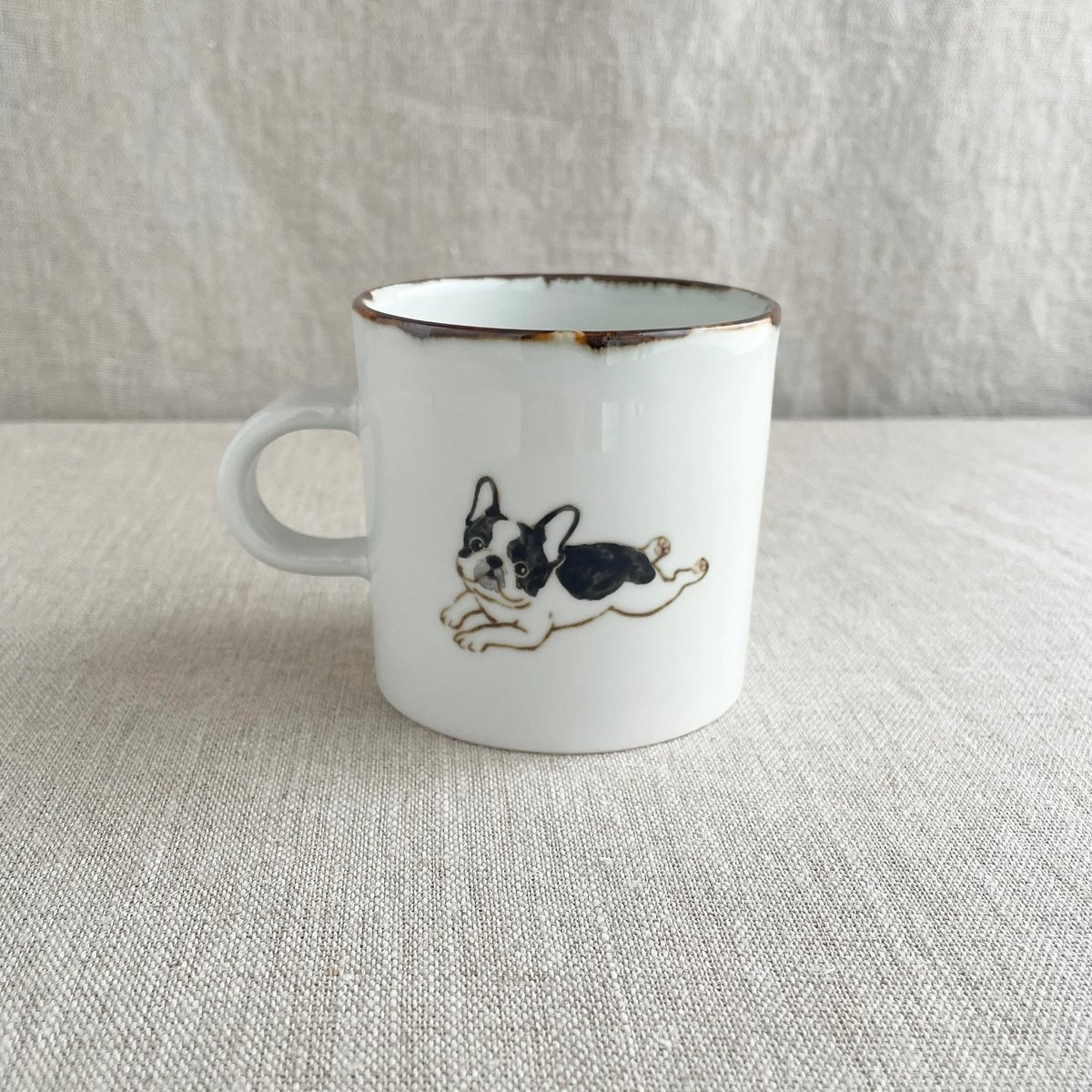 フレンチブルドッグ（パイド）マグカップ | nao uchimura 内村七生