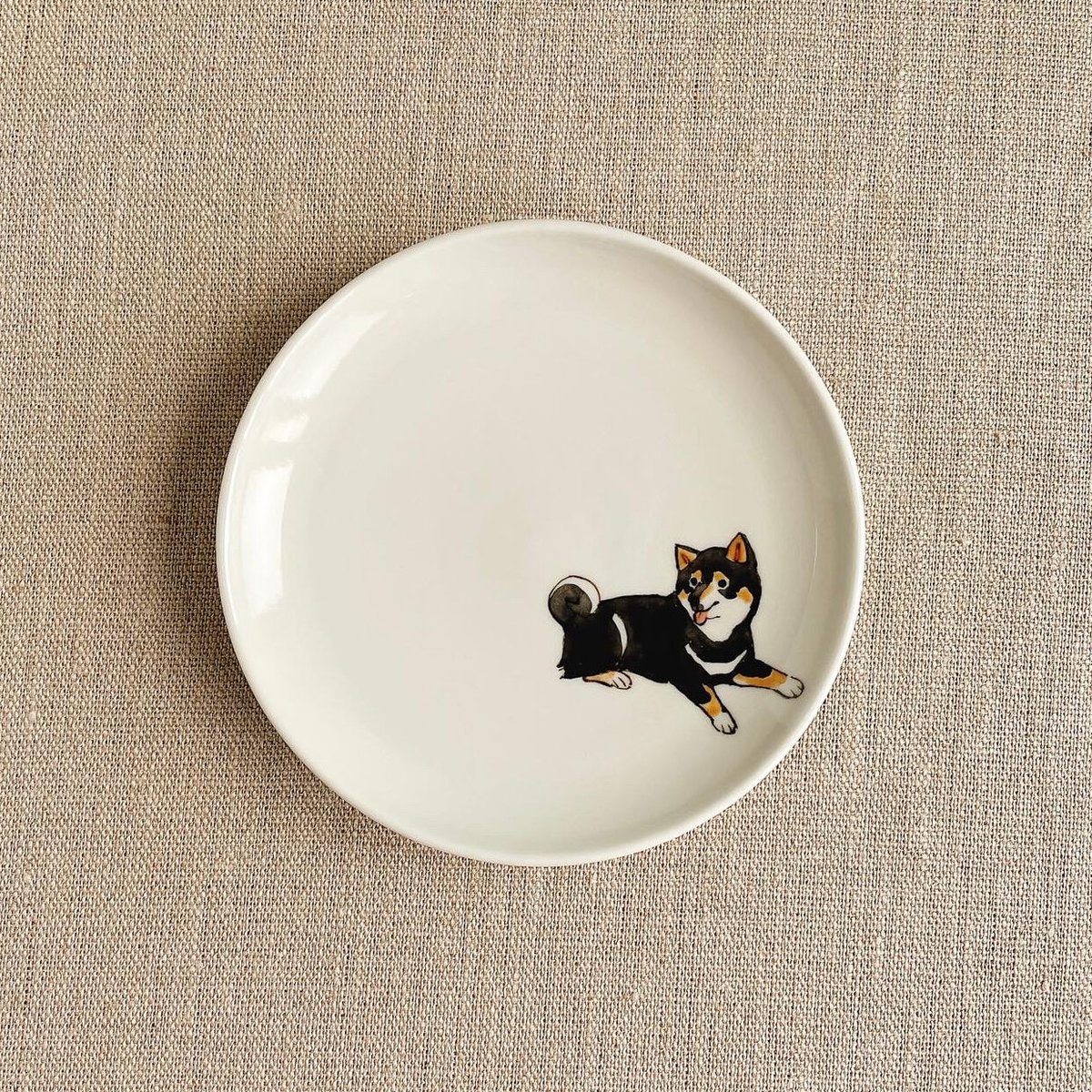 黒柴4寸皿 | nao uchimura 内村七生