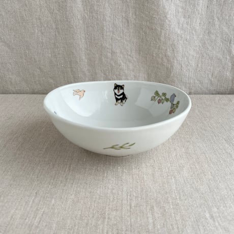 黒柴スープボウル