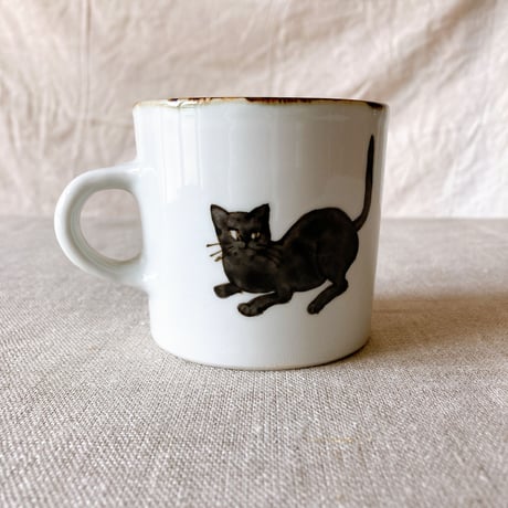黒猫マグカップ
