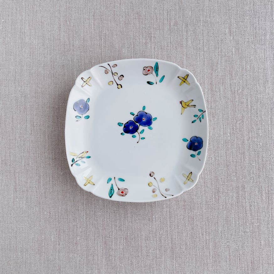 中村崇心 豆皿 豆皿｜小皿｜三角｜青｜ブルー｜黒｜器｜モダン｜倉前幸徳