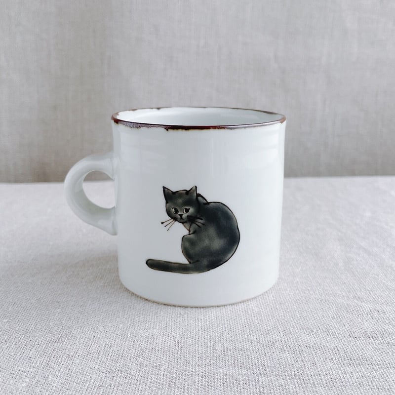 灰色猫マグカップ | nao uchimura 内村七生