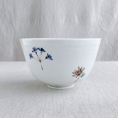色絵花実文小丼