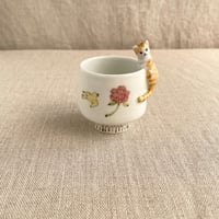 茶白猫おちょこ