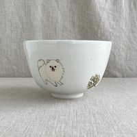ポメラニアン（白）小丼