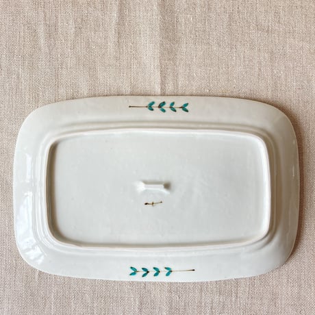 青花唐草サンドイッチ皿