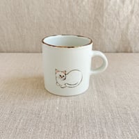 白猫マグカップ