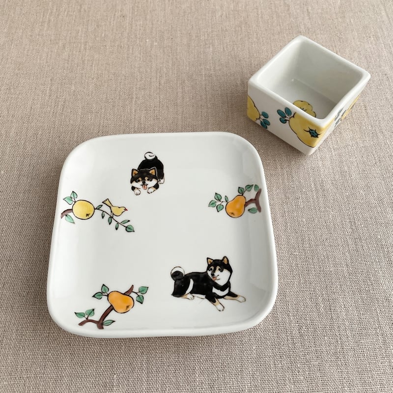 7.犬と牡丹セット（コモゴモ市） | nao uchimura 内村七生