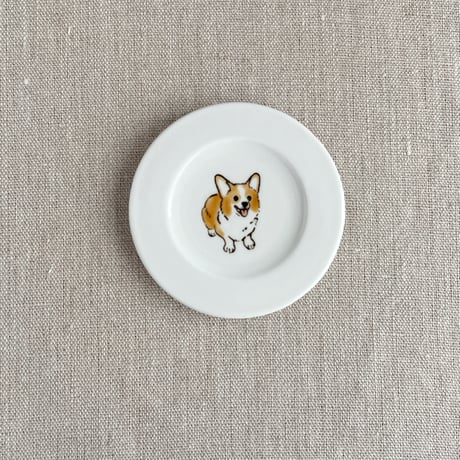 コーギー豆皿