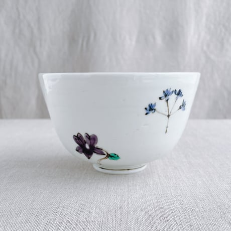 色絵花実文小丼