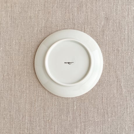 茶白猫4寸皿