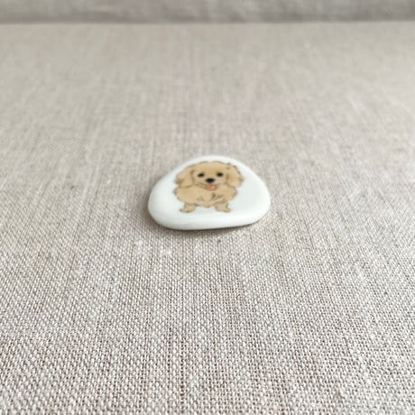 箸置き　ミニュチュアダックス（イエロー）