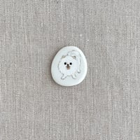 箸置き　ポメラニアン（白）