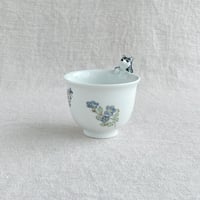 黒柴チューリップ形ぐい呑み