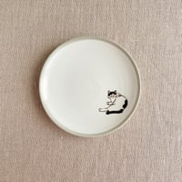 ハチワレ５寸皿