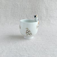 ミケ猫たまご形ぐい呑み