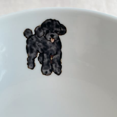 トイプードル（黒）碗