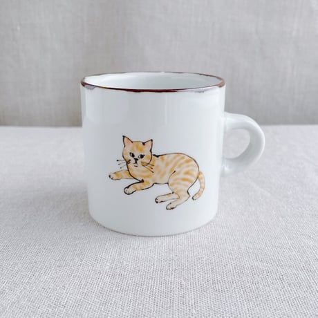 茶トラマグカップ