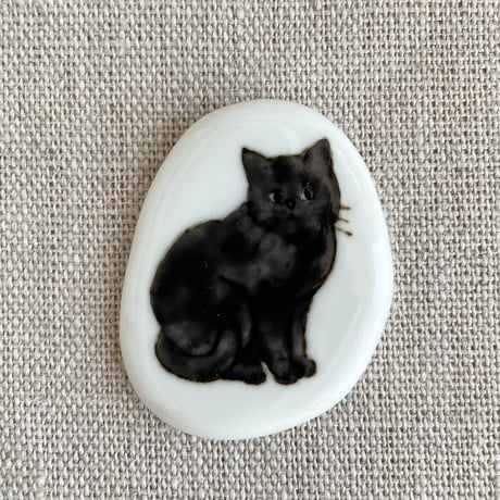 箸置き　黒猫