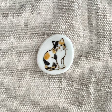箸置き　ミケ猫
