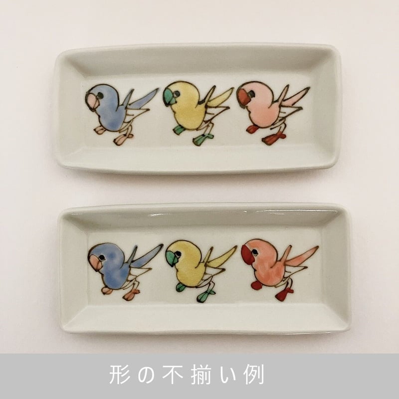 小鳥花散らし4寸皿 | nao uchimura 内村七生