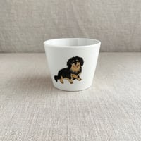 ミニチュアダックス（黒）フリーカップ