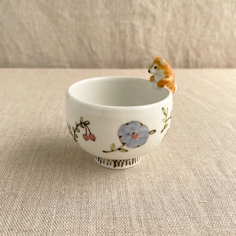 クランベリー柴犬付きぐい呑 | nao uchimura 内村七生