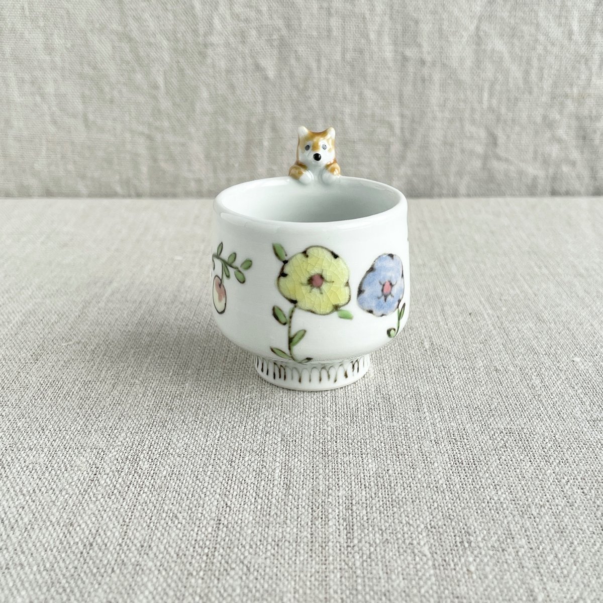 クランベリー柴犬付きおちょこ | nao uchimura 内村七生