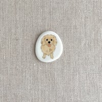箸置き　ミニュチュアダックス（イエロー）