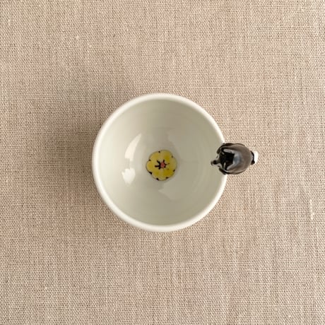 クランベリー黒柴付きぐい呑