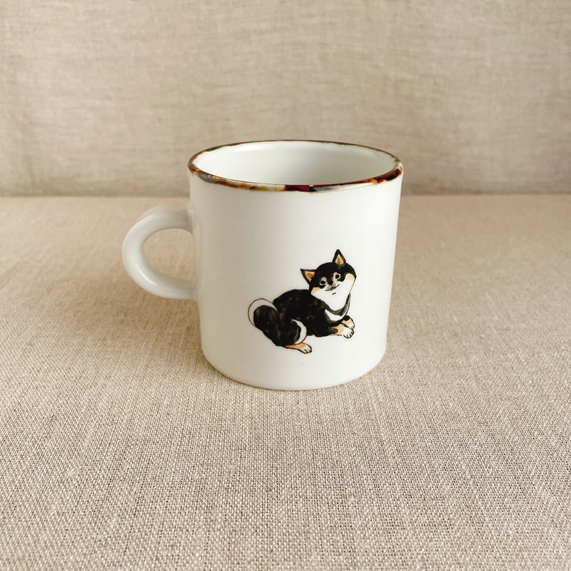 豆柴黒マグカップ | nao uchimura 内村七生