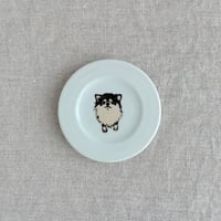チワワ（黒）豆皿