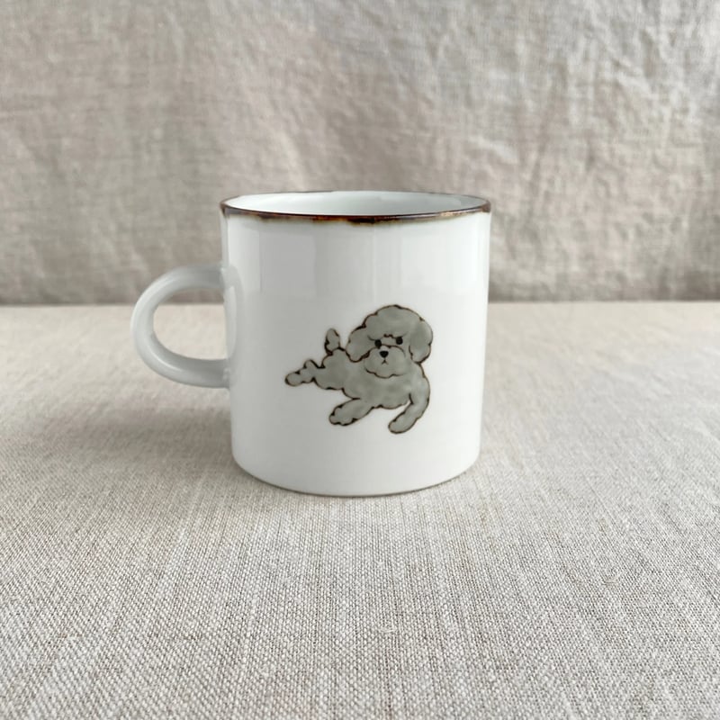 トイプードルマグカップ（グレー） | nao uchimura 内村七生