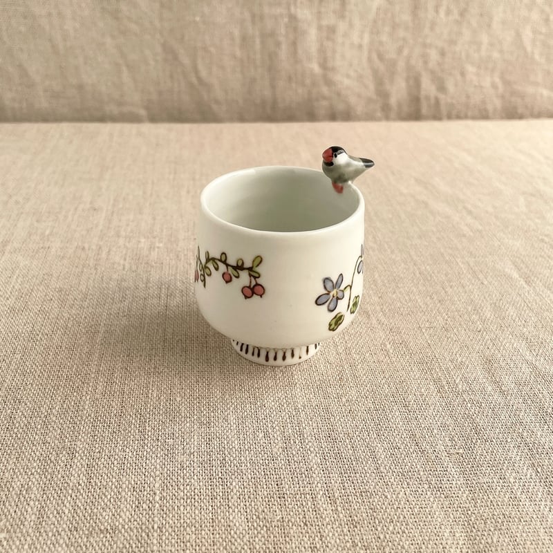 文鳥(桜)おちょこ | nao uchimura 内村七生