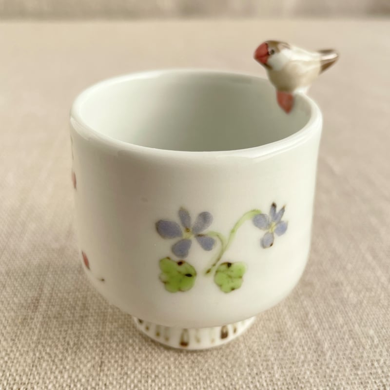 文鳥(シナモン)おちょこ | nao uchimura 内村七生