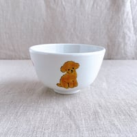 トイプードル（アプリコット）飯碗(M)