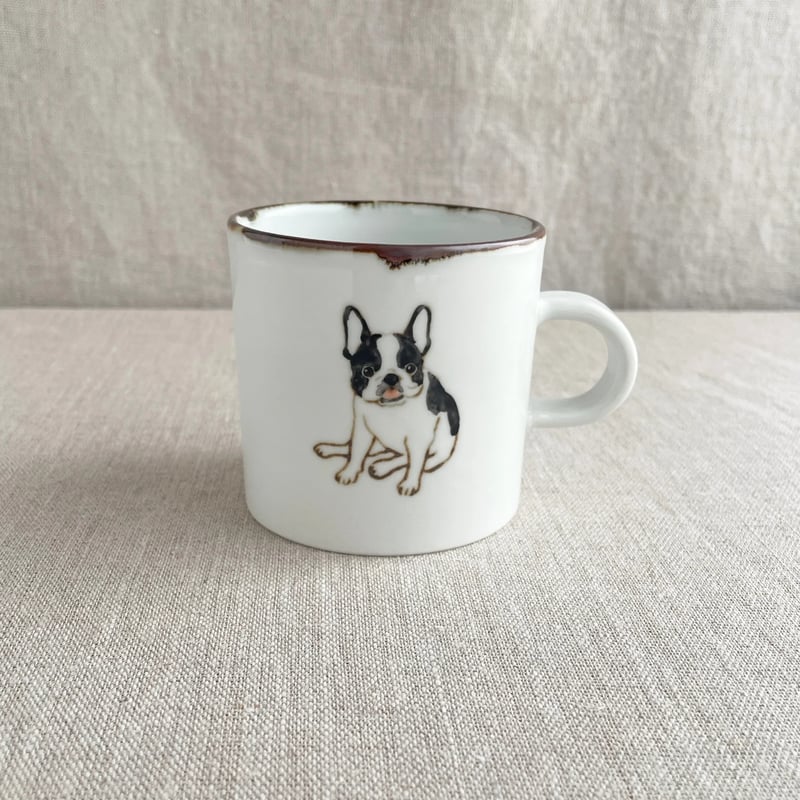 フレンチブルドッグ（パイド）マグカップ | nao uchimura 内村七生