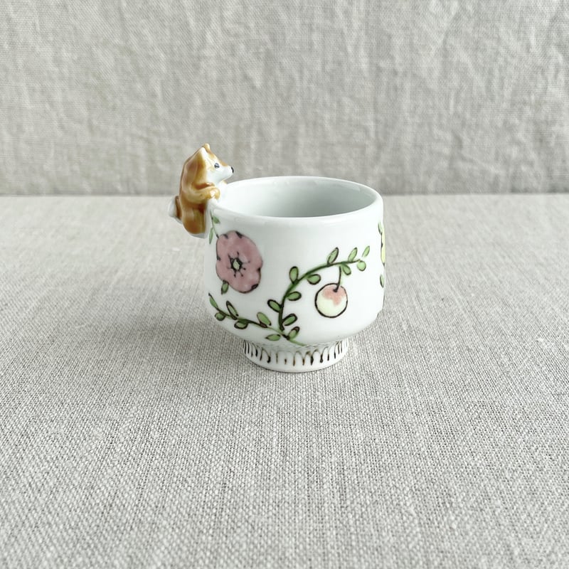 クランベリー柴犬付きおちょこ | nao uchimura 内村七生