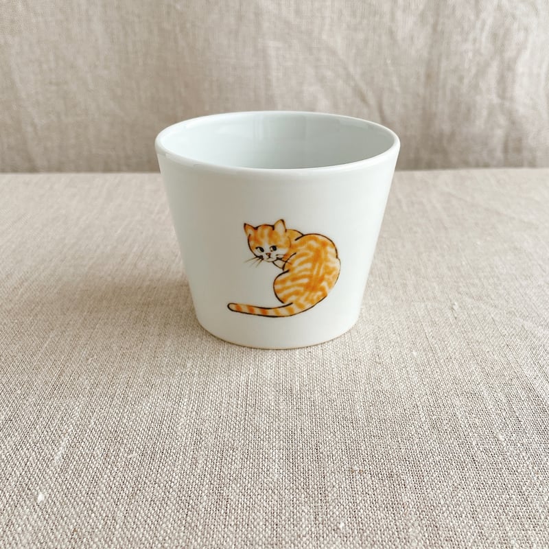 茶白猫フリーカップ | nao uchimura 内村七生