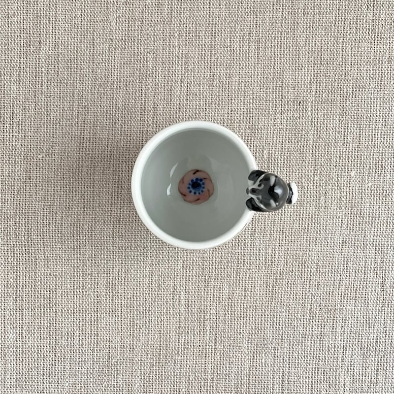 アネモネ黒柴付きおちょこ | nao uchimura 内村七生