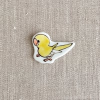 箸置き　横向き鳥（黄色）
