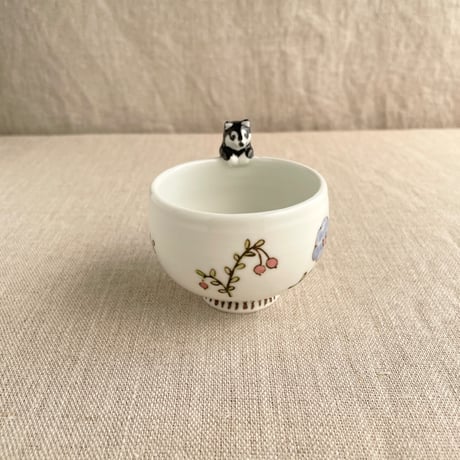 クランベリー黒柴付きぐい呑