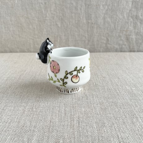 クランベリー黒柴付きおちょこ
