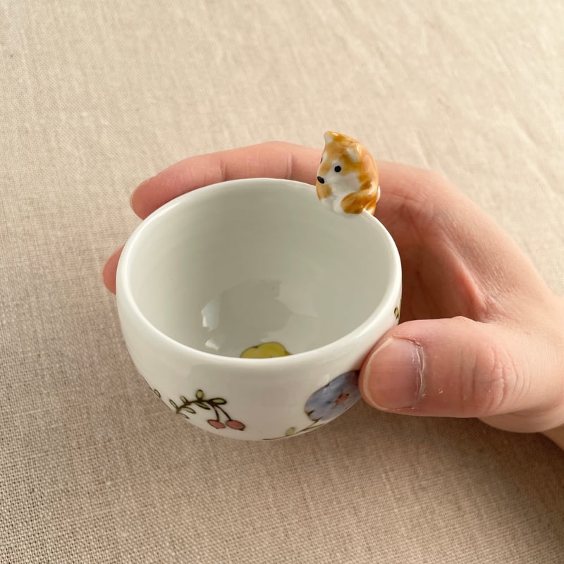 クランベリー柴犬付きぐい呑 | nao uchimura 内村七生