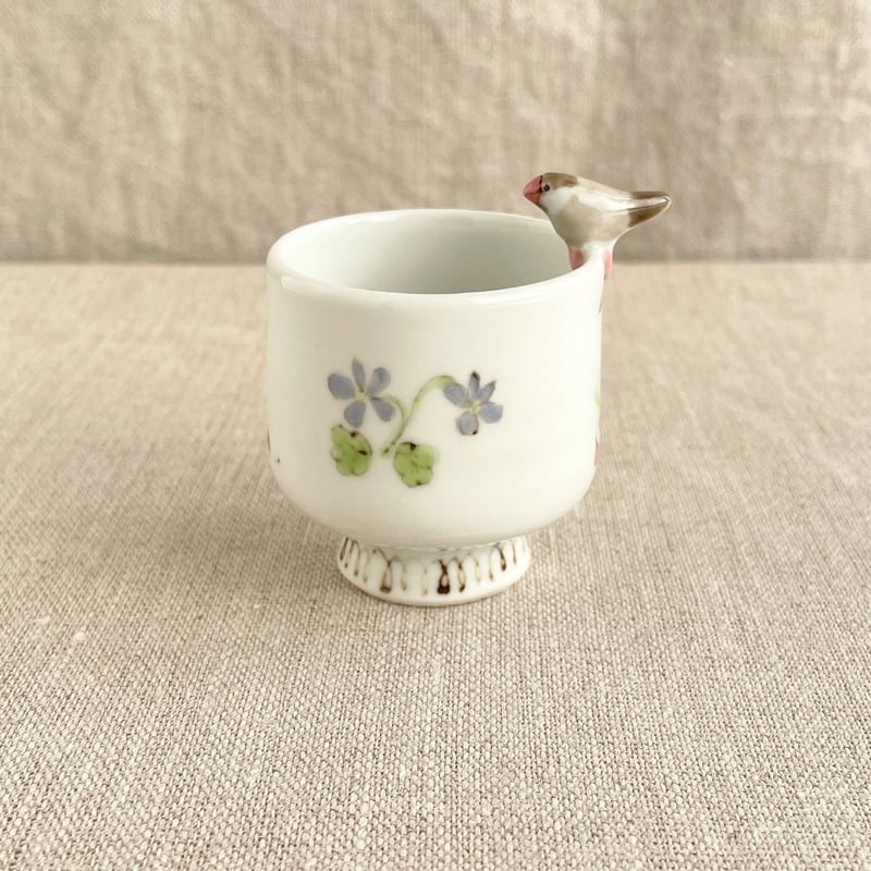 文鳥(シナモン)おちょこ | nao uchimura 内村七生