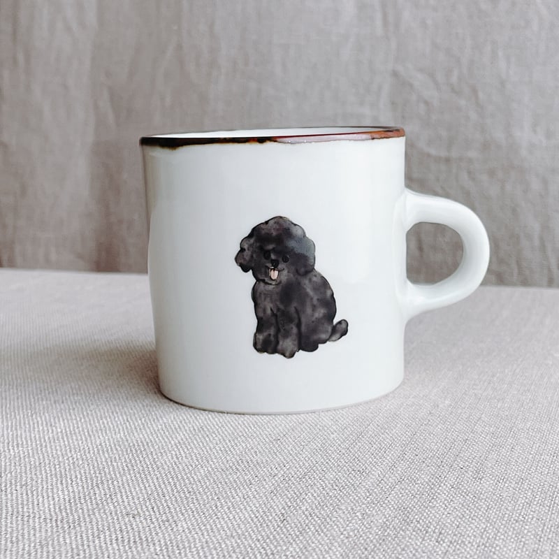 トイプードルマグカップ（黒） | nao uchimura 内村七生