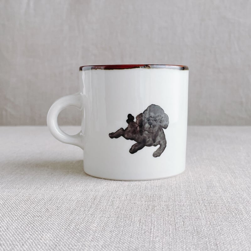 トイプードルマグカップ（黒） | nao uchimura 内村七生