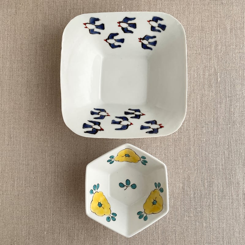 16.渡り鳥と牡丹セット（コモゴモ市） | nao uchimura 内村七生